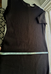 Vintage 80s/90s Rich and Levy Black Knit Dress Small to Medium? see measurements