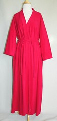 Vintage VANITY FAIR Lightweight Polyester RED Belted Robe Size Medium