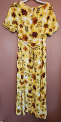 Vtg. J. Stevens by Carol Escritor Women’s Sz 12 Maxi Autumn Themed Dress
