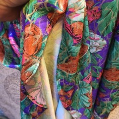 David Brown for Dillard’s Mumu Kaftan Women OS Multicolor Vintage Floral Gold