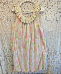 Vintage M Komar Nighgown & Robe Floral Cottage Coquette Shabby Chic Granny Core