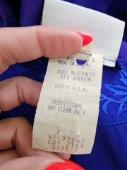 Vintage 80s Nina Piccalino Purple Big Shoulder Belted Midi Dress Women’s Size 7