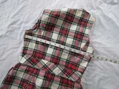 Plaid Skirt and Vest vintage 70s small