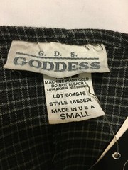 Vintage Womens Gray Plaid Size Small Stretch Bodycon Jumper Dress NOS NWT