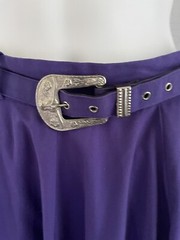 Vintage Western Collection Skirt 16 Purple with Western Belt