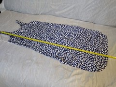 Christian Dior Blue And White Floral Print Nightgown Slip Dress See Pictures