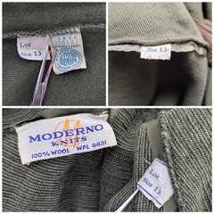 Moderno Knits Vintage 60s 70s Wool Butterfly Cardigan Shirt Skirt Set Womens 13