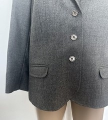 Fletcher Jones Genuine Vintage Grey Wool Blazer Size L 20 Australian Made