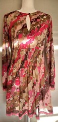 Emilio Pucci Vintage 1960s Pink Abstract Mini Dress