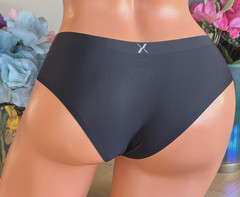 KNIX Small BLACK Stretch Essential No Show Bikini Panties #656