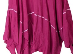 Vintage Women size L Pink Boho Hippie Festival Halter Handkerchief Dress No Tags