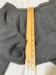 Vintage Joan Leslie Pants Womens 14 P Petite Wool Blend Micro Houndstooth