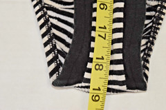 Vintage Swimsuit Electric Beach Jantzen Size S/M 80s Ribbed Striped High Cut