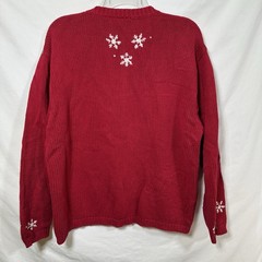 Croft & Barrow Women’s XL Christmas Cardinals Ugly Sweater Retro Winter Xmas