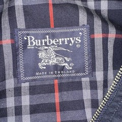 BURBERRYS London Vintage Nova Check Blue Trench Coat Size 16L VTG ***Flaws***