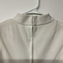 Vintage Women’s White Sleeveless Dress Large Belt Loops With Tie Juniors Size 7