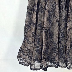Vintage 1950s Navy Pink Floral Net Lace Tulle Halter Party Dress Velvet Bows