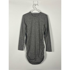 Vuori Long Sleeve Halo Essential Dress in Heather Grey Size XL NWOT