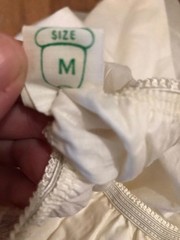 Vintage 1950s ladies Cotton Ivory Skirt Slip Size Medium 28-30 inch waist