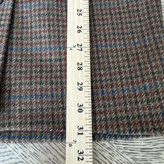 JH Collectibles Vintage 100% Wool Plaid Button Front Midi Skirt Brown Size 8
