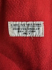 Vintage 60s PENGUIN FASHION Wool Overcoat Black Red Check Womens Sz 12 Button-Up