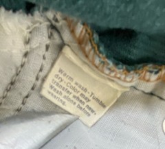 Levi’s Teal/Green Orange Tab Corduroy Straight Leg W26 L30 Student 716-1599