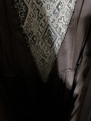 VTG REN FAIRE MAXI DRESS BROWN VELVET TAPESTRY DETAIL Women’s L? Renaissance