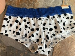 VINTAGE Y2K Fashion Bug COW And Lace Hipster Sz 7 Panty & 36B Bra Set NWT