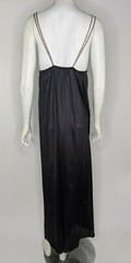 Vintage Nightgown Animal Print Lingerie Undercover Wear Pajama Dress Black Vtg M