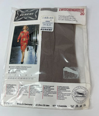 Vintage Kunert Chincillan 20 Denier Pantyhose Taupe Size 43-45 Hips NOS