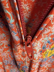 VTG Jane Schaffhausen Belle France Size 10 Floral Cottage Dress Red/Orange