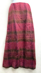 Vintage Rannoch Mohair & Wool Scotland Pink Plaid Skirt Size 12