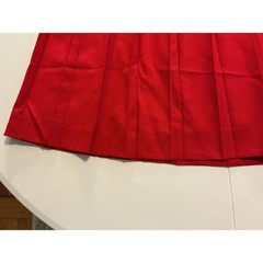 Burberrys Vintage Red Wool Skirt Suit Double Breasted Blazer Pleated Skirt Sz 6
