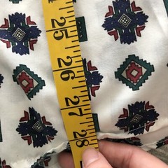 Southwestern Print Shirt Button Down Poly-Cotton Blend Pennylane Med Vintage