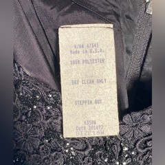 Vintage 80’s Steppin’ Out Black Lace Women’s 16W Whimsigoth Evening Party Dress
