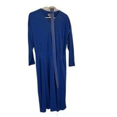 Carol Anderson California Blue Knit Dress with Belt Size 15/16 USA Made Vintage