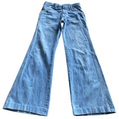 Vintage 70s Levis Panatela Sportswear Flare Leg Jeans Blue Denim 27×31 High Rise