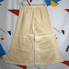 Vintage 70s Super Wide Leg Pants Bell Bottoms 32×29 Canvas Gaucho 21” Opening