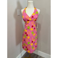 NWT Vintage White Label Lilly Pulitzer Candy Marzipan Dress size 4