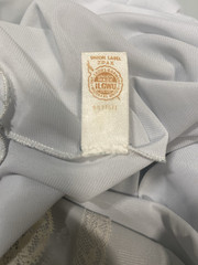 Vintage Robe Nightgown SIZE SMALL blue long ruffle lace CHARACTER 60s 70s