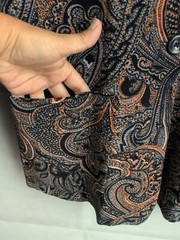 Harve Benard Blazer Vintage 90s Velvet Paisley Womens Size 8 Cotton Spandex NWT