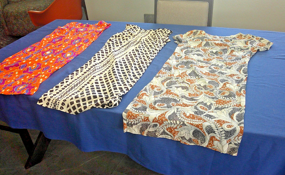 3 Vintage Hippie Dresses Mid Century Nice Colors