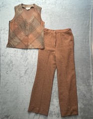 Vintage 1970s TRISSI Women’s Suit Set SMALL