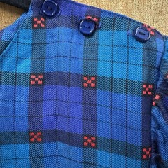 Lanz Plaid Dress Womens 12 Flannel Vintage Long Maxi Dress 3/4 Length Sleeve