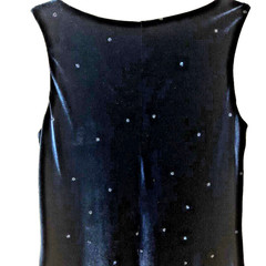 Vtg Storybook Crushed Velvet Crystal Sparkle Maxi Dress Size 12 Blue Whimsigoth