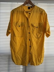 Vintage 90s Liz Claiborne Lizsport Women’s L Cotton Button Up Sh/Sleeve Shirt