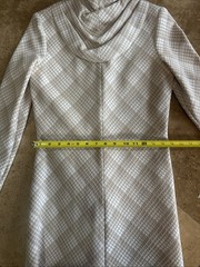 VTG 1970s Dress Jane Justin Don Sophisticates Metallic Diamond Print Boho Glam