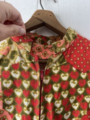 VTG 1960’s Jumpsuit Mod Culotte Psychedelic Handmade Medium LG Green