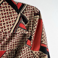 Wing Sun Vintage 70’s Jersey Knit Button-Up Dress Size 10
