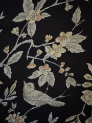EMANUEL UNGARO MADE IN PARIS SILK SHEER Y2K Floral Mid Length Dress Sz 6 Vintage